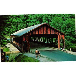 Mohican State Park Covered Bridge Postcard Travel Souvenir Unposted Ohio